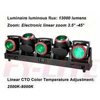FEIYUEYUE Nouvelle tête mobile à faisceau matriciel LED RGBW 5X120w pour scène, club, bar avec pixel auxiliaire