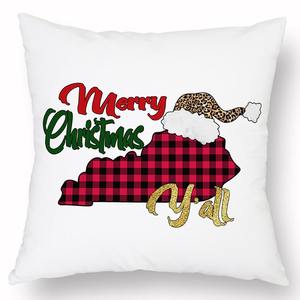 Sarung Bantal Rajut Modern Motif Kartun Natal Ramah Lingkungan Bahan Linen dengan Ritsleting Dekorasi Rumah Selamat Tahun Baru - Product Image 6