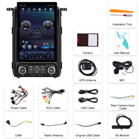 Podofo 12.95'' Écran tactile 2K Incell pour Ford F150 2013-2014 Autoradio CarPlay/Android Auto sans fil 4+64G 8 cœurs DSP 4G LTE