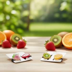 Pinzas para el Cabello Serie Frutas, 6 cm, Diseño de Dibujos Animados en Plástico, para Mujeres y Niñas, Uso Casual - Product Image 2