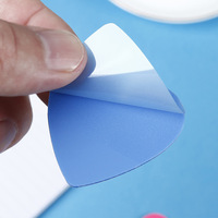 Notes collantes de coeur de retrait propre, poste adhésif fort de couleur vive super mignon pour les fournitures d'étude d'école de bureau de livres