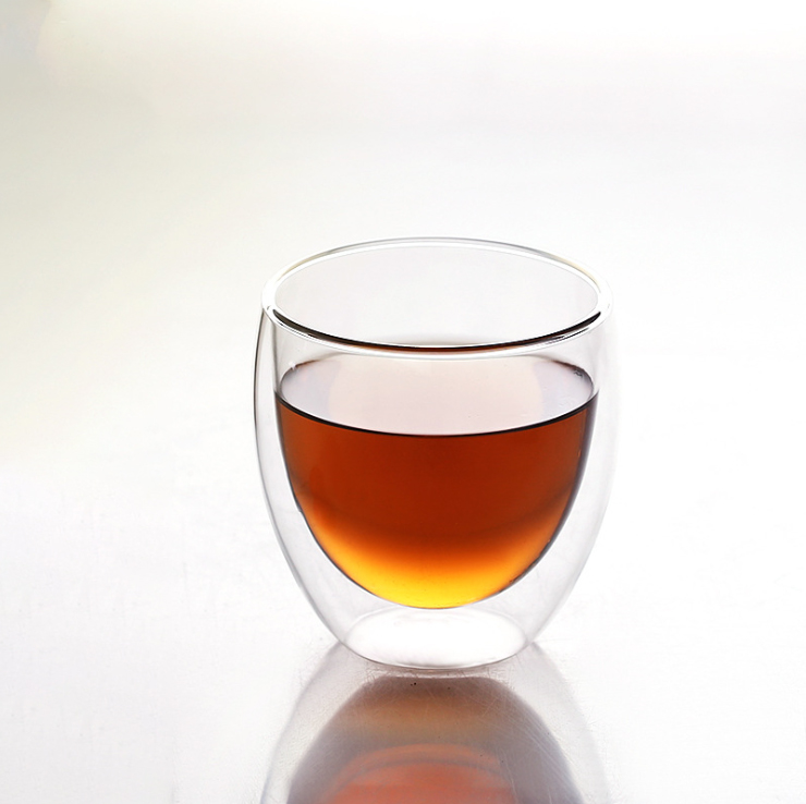 Double Wall Borosilicate Transparent Glass Cup For Milk or Coffee