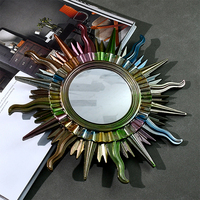 Kit de moules en silicone Miroir Dieu du Soleil pour la création d'objets d'art DIY, la décoration murale et de meubles, et le moulage d'époxy pour miroirs