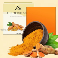 Savon Solide au Curcuma Bio Naturel Anti-Acné Éclaircissant et Blanchissant, Prix de Gros du Fabricant OEM
