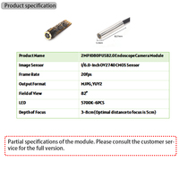 Module de caméra endoscopique USB 2MP OV2740 5mm HD 1080P UVC, inspection par boroscope, LED, pour pipeline industriel, moteur, 20fps MJPG/YUY2