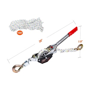<span class=keywords><strong>Tendeur</strong></span> à <span class=keywords><strong>cliquet</strong></span> multifonctionnel 0.75T Double crochet <span class=keywords><strong>Tendeur</strong></span> de corde en polyester et extracteur de puissance Sangles d'arrimage certifiées GS - Product Image 3
