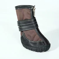 Bottes de chien professionnelles en gros pour l'extérieur, robustes, antidérapantes, avec semelle en caoutchouc, chaussures imperméables pour animaux de compagnie, bottines de randonnée pour grands chiens