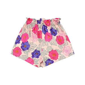 Short personnalisé à imprimé de fleurs pour enfants Short décontracté à cordon de serrage pour les filles de 0 à 10 <span class=keywords><strong>ans</strong></span> Short d'été personnalisé - Product Image 3