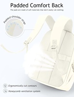 Mochila de Viaje Uselike para Mujer, Capacidad para Laptop de 15.6 Pulgadas, Diseño Acolchado y Bonito, Resistente al Agua