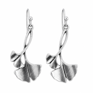 Orecchini a Forma di Foglia di Ginkgo per Donne, Stile Floreale Vintage Bohémien, Accessori per Orecchie da Indossare Quotidianamente - Product Image 1