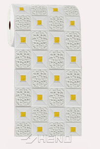 Papier peint adhésif en PVC à motifs géométriques 3D Wyc, ignifuge, anti-collision, panneau mural pour la décoration intérieure de la chambre - Product Image 4