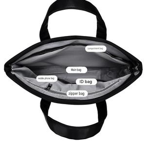 Sac pour ordinateur portable en nylon Oxford imperméable, mallette d'affaires, fermeture éclair durable, sac pour ordinateur portable pour hommes, bureau, voyage, trajets quotidiens et logo personnalisé - Product Image 1