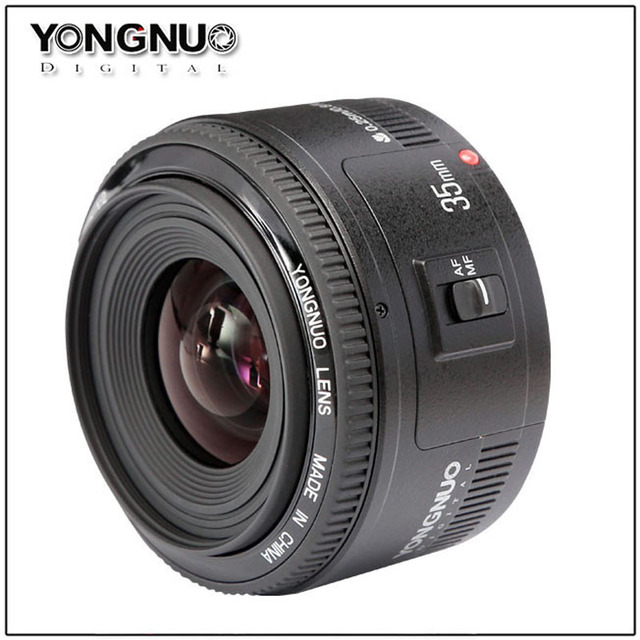 Yongnuo YN 35mm F 2 Lens Wide Angle Large Aperture Fixed Auto Focus Lens for Canon Lens Wide-Angle Fixed Focus Lens