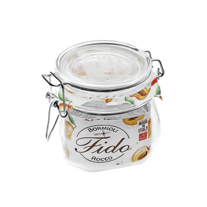 Pot en verre Fido avec couvercle à anse métallique, conteneur de stockage de 180 ml, fabriqué en Italie - Product Image 2