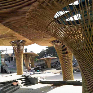 Bamboo Pergola Arches And Arbours ZG 02 Eco Friendly Outdoor Decorative Structure For Garden Pavilion Bridge Design - Product Image 1