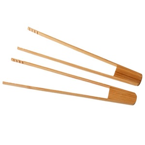 Pinces en bambou multi-usages, outil de cuisine résistant à la chaleur pour aliments, légumes, barbecue, pains cuits à la vapeur, kimchi - Product Image 5