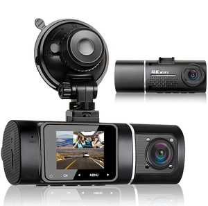 Mini caméra embarquée double objectif 4K+1080 2160P WIFI GPS avec puce Novatek 96675 et capteur <span class=keywords><strong>Sony</strong></span> IMX335, vision nocturne, pour voiture et taxi - Product Image 1
