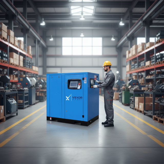 VEXOR 150HP 110KW Industrial Screw Air Compressor Heavy-Duty Equipment for Manufacturing & Oil/Gas Fields 1 Year Warranty