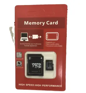 Kartu Memori Asli Kustom Kartu Flash 32GB 64GB 128GB 256GB 1TB Kartu Memori Kamera T F untuk Ponsel Kemasan Blister