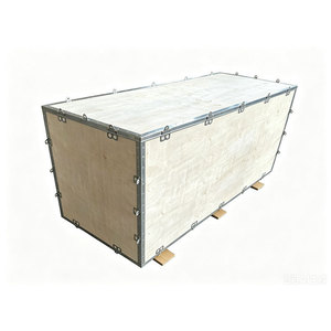 Caisse en bois avec sangles en acier Win-Win, contreplaqué, 1000 mm, personnalisable, boîte d'emballage pour l'exportation - Product Image 2