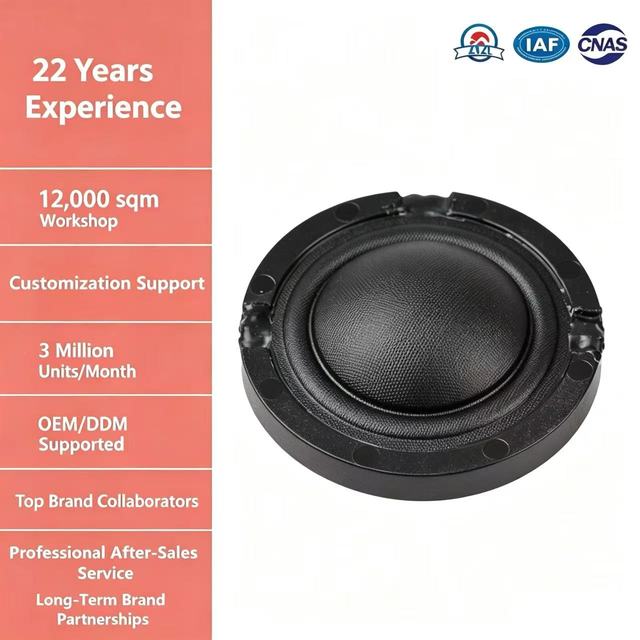 Silk Dome Tweeter Speaker 6 Ohm 15W 20mm Metal 35mm Internal Magnet 35mm Voice Coil