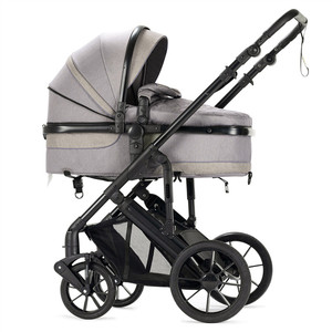 <span class=keywords><strong>Poussette</strong></span> bébé 3-en-1 avec nacelle et siège auto certifiée EN1888-2, fonctionnant sur batterie, cadre en acier inoxydable, roues en TPR, capacité de charge de 20 kg - Product Image 6