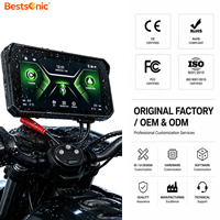 Écran portable Bestsonic 5'' pour moto, CarPlay sans fil, Android Auto, TMPS, mise à niveau facile, navigation en temps réel, échantillon disponible