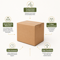 Cajas de Cartón Corrugado Personalizadas RSC, Cartón de Envío, MOQ Pequeño, Tamaño Personalizado, Impresión de Logotipo, Venta al Por Mayor Directa de Fábrica