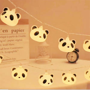 Crescent Veilleuse À Piles Suspendus Fée Led <span class=keywords><strong>Lune</strong></span> Guirlande Lumineuse pour Enfants panda Décoration De Fête De Mariage - Product Image 2