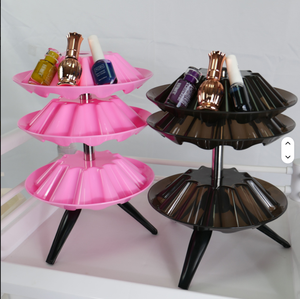 Expositor Giratorio 360° para Salón de Uñas, Soporte de Almacenamiento de 3 Niveles para Esmaltes, Nuevo Diseño, Bandeja para Esmaltes - Product Image 2