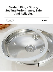 <span class=keywords><strong>Olla</strong></span> <span class=keywords><strong>a</strong></span> Presión de Acero Inoxidable 304 de Alta Calidad para Cocina de Gas e Inducción, Utensilios de Cocina <span class=keywords><strong>a</strong></span> Prueba de Explosiones, 12L - Product Image 5