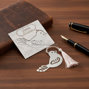 Gift Customize Logo Silver Dove Bookmark School Souvenir Children's Day Giveaways Pigeon Great Metal Love Bird Bookmarks