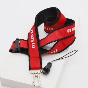 Promotional Gift Office School Event Custom Woven Label Logo Detachable Breakaway Clasp Mobile Phone Lanyard - Product Image 3