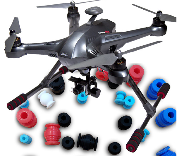 Durable Gimbal AV Silicone Drone Shock Absorber Ball for Professional Aerial Photography Vibration Damping Mount