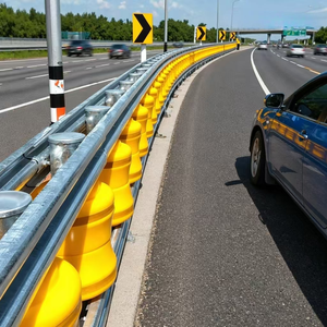 Rolling <b>Safety</b> Barrier Highway <b>Roadway</b> Guardrail Roller Barriers EVA Guardrail Barrier Anti Crash Guardrail Traffic - Product Image 1