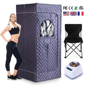 סאונה ביתית ניידת מתקפלת לאדם אחד, לשימוש ביתי, לאימון, הרפיה וספא, עם אדים חמים ורטובים. - Product Image 1