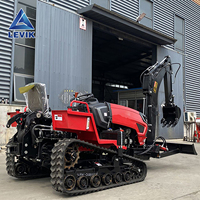 Mini tracteur chenillé polyvalent à bas prix, machine agricole de 50 CV pour la culture des petites exploitations et des champs