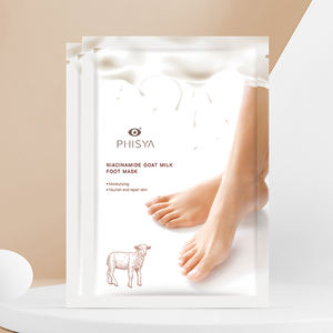 20 paires/boîte masque pour les pieds au lait de chèvre masque pour les pieds exfoliant chaussette gommage pour pédicure <span class=keywords><strong>Anti</strong></span>-fissure enlever la peau morte soin des pieds - Product Image 2