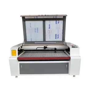 100W 150W 1612 Automatische Industriële Stof Doek Lasersnijmachine Markering