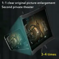 Nouveau support multifonctionnel pour téléphone portable avec écran incurvé de 10 pouces, loupe d'écran 3D haute définition