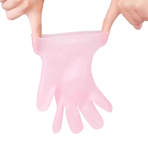 Ensemble de soins pour les mains en silicone, gants hydratants pour peaux gercées, soin nourrissant profond de nuit, réutilisable, traitement spa, outil de soin de la peau à domicile - Product Image 4