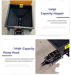 <span class=keywords><strong>Pistolet</strong></span> à <span class=keywords><strong>mortier</strong></span> électrique jaune professionnel-Outil de plâtrage portable à haute pression pour la construction de murs - Product Image 4