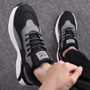 Giày thể thao nam thời trang mùa thu mới dành cho học sinh trung học cơ sở, kiểu dáng năng động, đế dày, lót lưới - Product Image 3