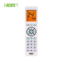 Control remoto universal inteligente inalámbrico 2 en 1 para aire acondicionado y TV, con funciones de aprendizaje y códigos fijos, de plástico, ¡en oferta!