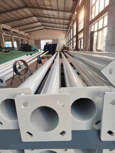 अनुकूलित गर्म डुबकी गैल्वेनाइज्ड स्ट्रीट लाइट पोले6m 8m स्ट्रीट लाइट पोल - Product Image 4