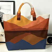 Sac fourre-tout en PVC transparent imperméable, style 'Les Opposites S'attirent', sac de plage, pochette, sac à main à nœud, sac de rangement
