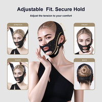 Masque liftant pour le visage en V avec logo personnalisé, réutilisable, réducteur de double menton, sangle amincissante, ceinture de contour facial, OEM ODM, vente en gros, usine