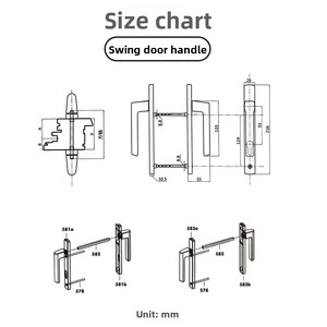 SIEGENIA Cerniera Pieghevole Moderna e Resistente in Lega di Alluminio per Porte Scorrevoli e Finestre, Installazione a Vite, Apertura a Spinta e Trazione - Product Image 3