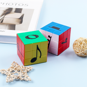 Nota Musical Cubo de Rubik <span class=keywords><strong>con</strong></span> exquisita caja de acrílico Rompecabezas educativo para estudiantes de música, ayuda didáctica - Product Image 6