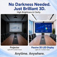 Bestar Pasif Polarize 3D LED Video Duvarı Titreşimsiz Yüksek Yenileme Hızlı HDR10+ 8K Sinema Tiyatrosu Etkileyici Görüntüleme Sistemi